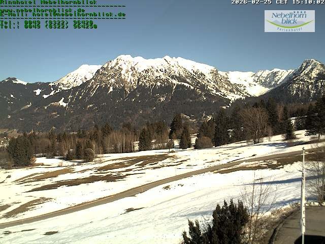 Archiv Foto Webcam Nebelhornblick