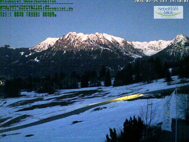 Archiv Foto Webcam Nebelhornblick