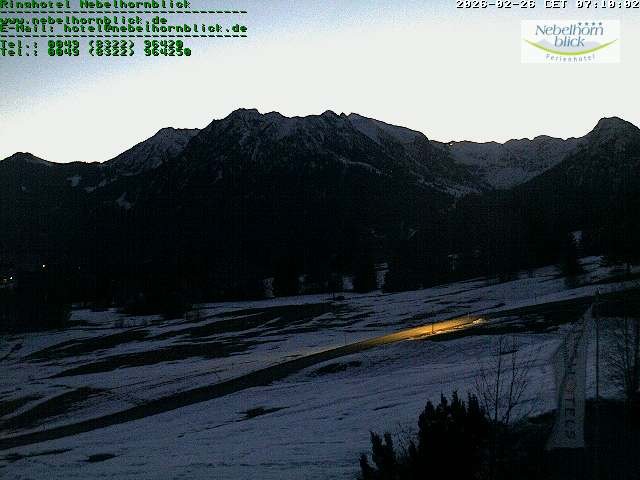 Archiv Foto Webcam Nebelhornblick