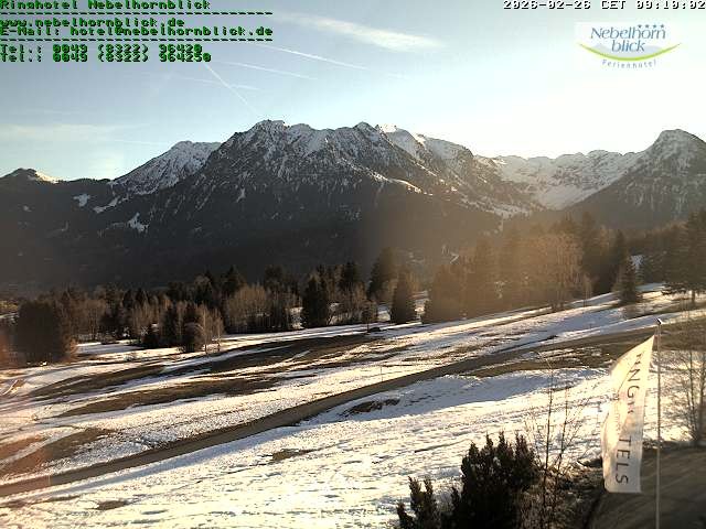 Archiv Foto Webcam Nebelhornblick