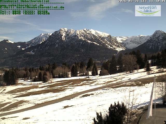 Archiv Foto Webcam Nebelhornblick