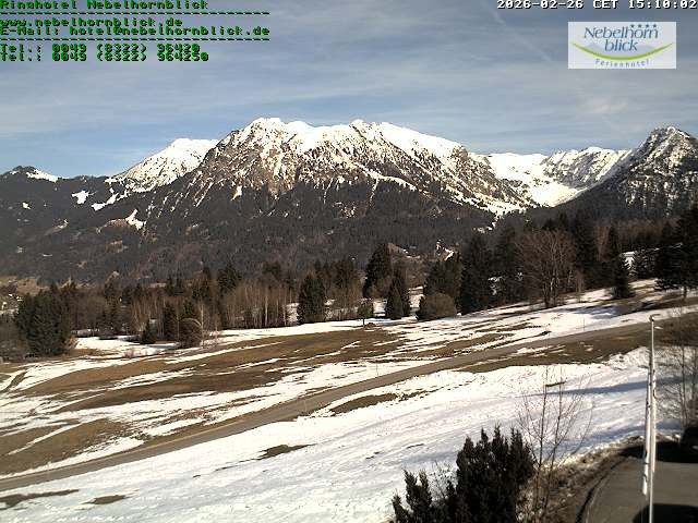 Archiv Foto Webcam Nebelhornblick