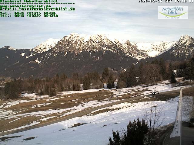 Archiv Foto Webcam Nebelhornblick