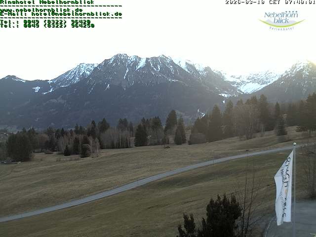 Archiv Foto Webcam Nebelhornblick