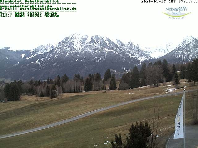 Archiv Foto Webcam Nebelhornblick