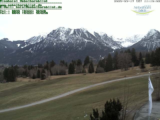 Archiv Foto Webcam Nebelhornblick