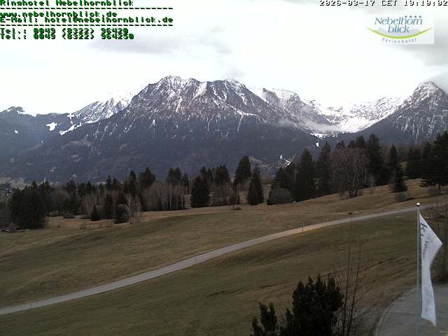 Archiv Foto Webcam Nebelhornblick
