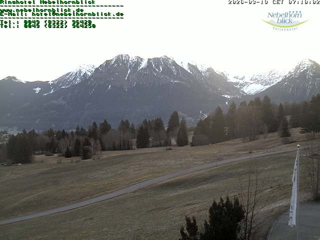 Archiv Foto Webcam Nebelhornblick