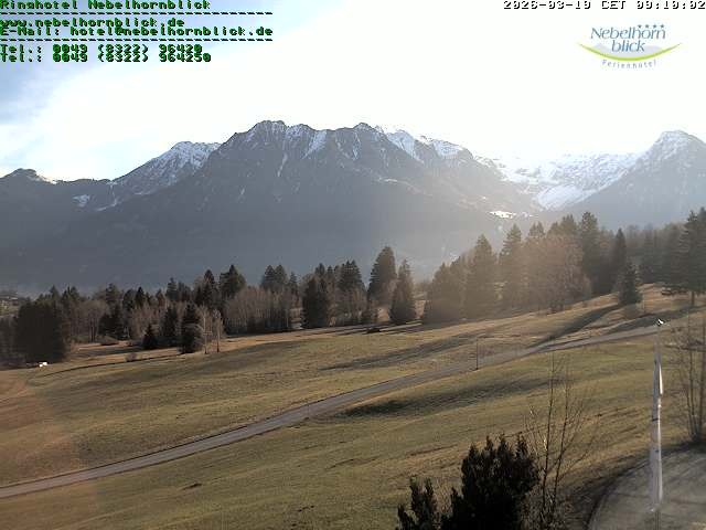 Archiv Foto Webcam Nebelhornblick