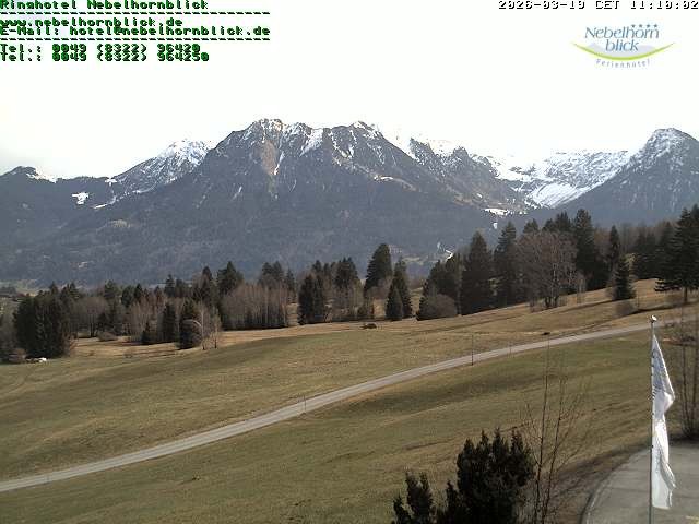 Archiv Foto Webcam Nebelhornblick