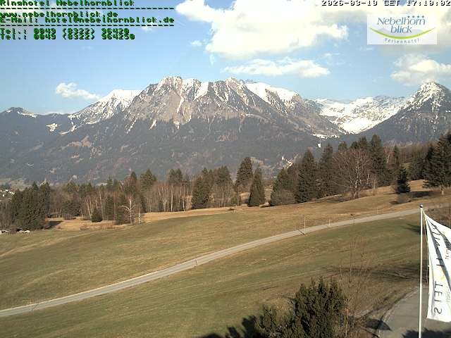 Archiv Foto Webcam Nebelhornblick