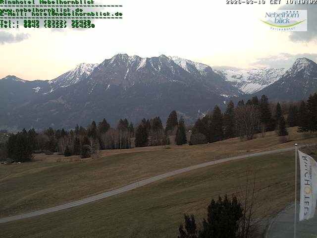 Archiv Foto Webcam Nebelhornblick