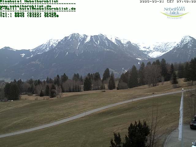 Archiv Foto Webcam Nebelhornblick