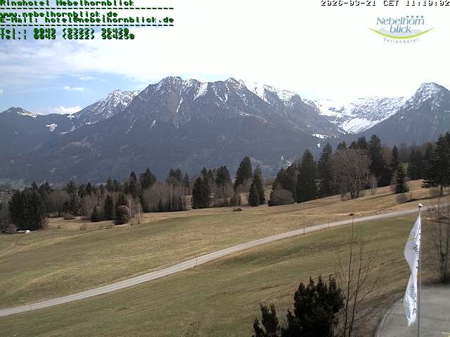 Archiv Foto Webcam Nebelhornblick