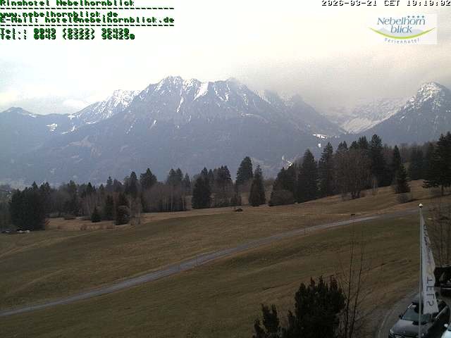 Archiv Foto Webcam Nebelhornblick