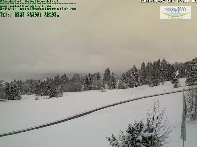 Archiv Foto Webcam Nebelhornblick