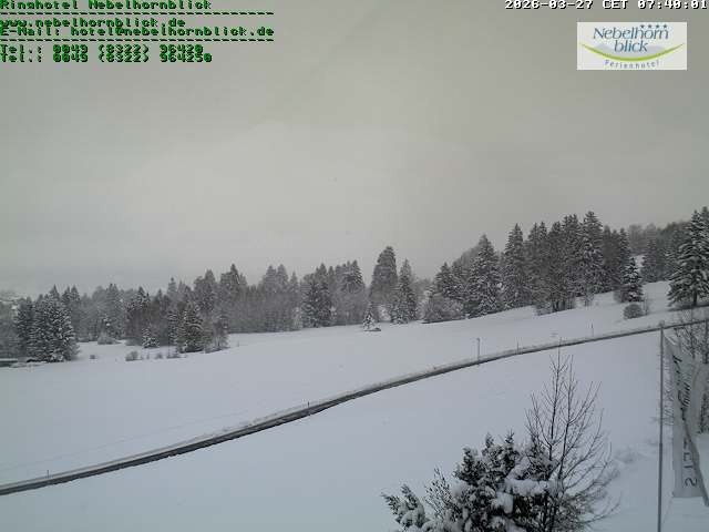 Archiv Foto Webcam Nebelhornblick