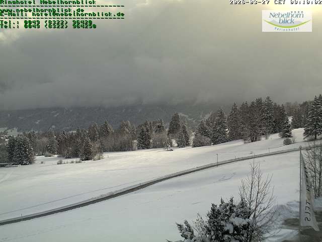 Archiv Foto Webcam Nebelhornblick