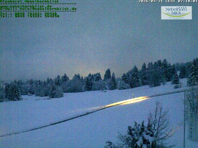 Archiv Foto Webcam Nebelhornblick