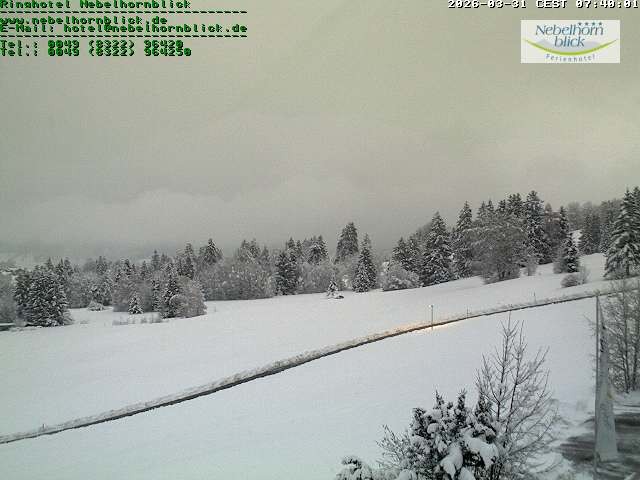 Archiv Foto Webcam Nebelhornblick