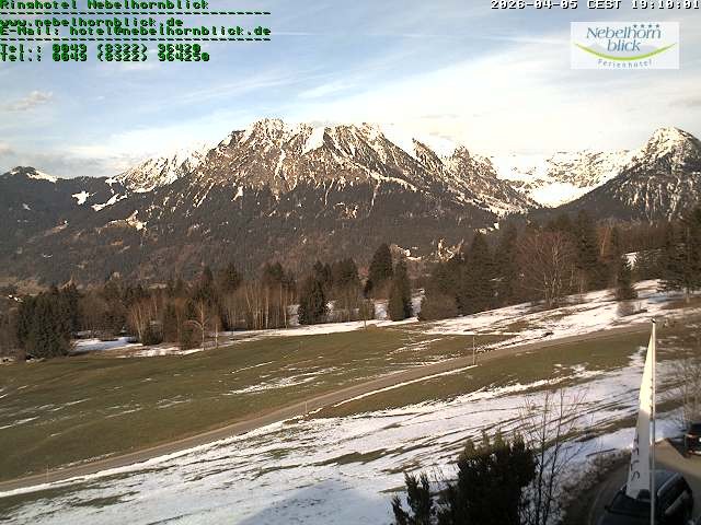 Archiv Foto Webcam Nebelhornblick