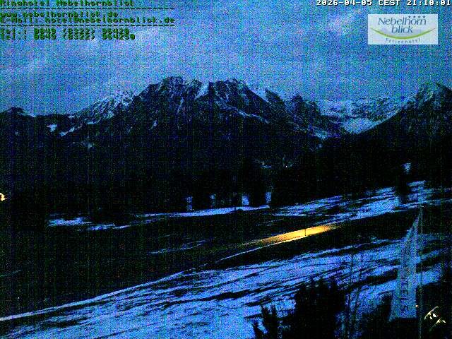 Archiv Foto Webcam Nebelhornblick