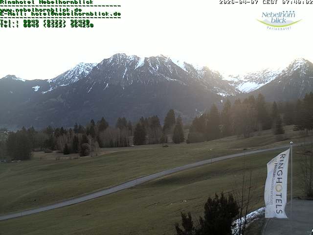 Archiv Foto Webcam Nebelhornblick