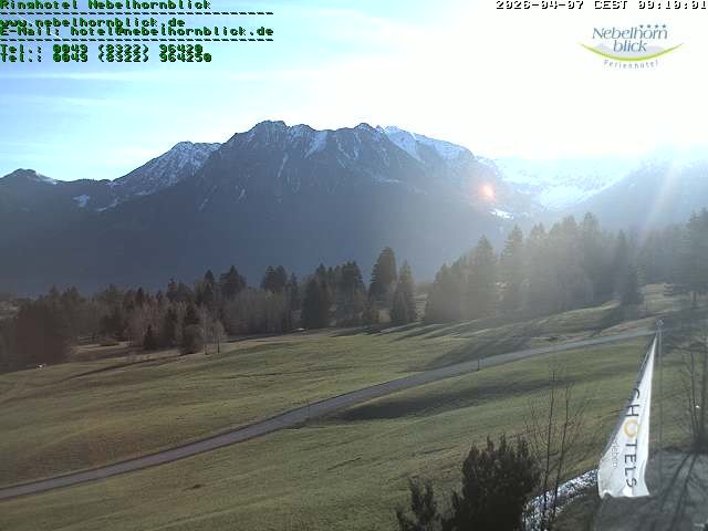 Archiv Foto Webcam Nebelhornblick