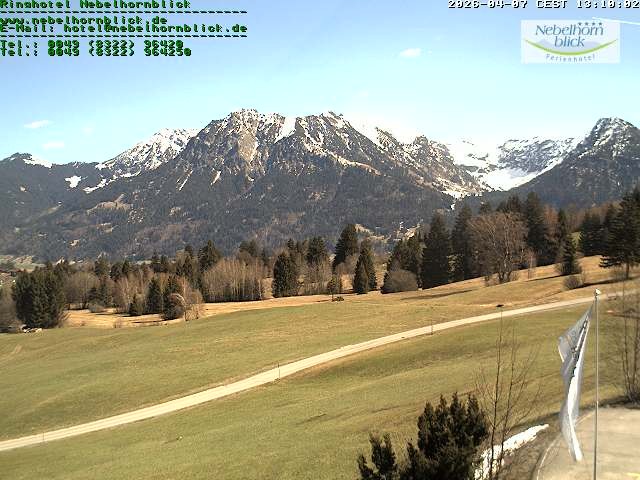 Archiv Foto Webcam Nebelhornblick