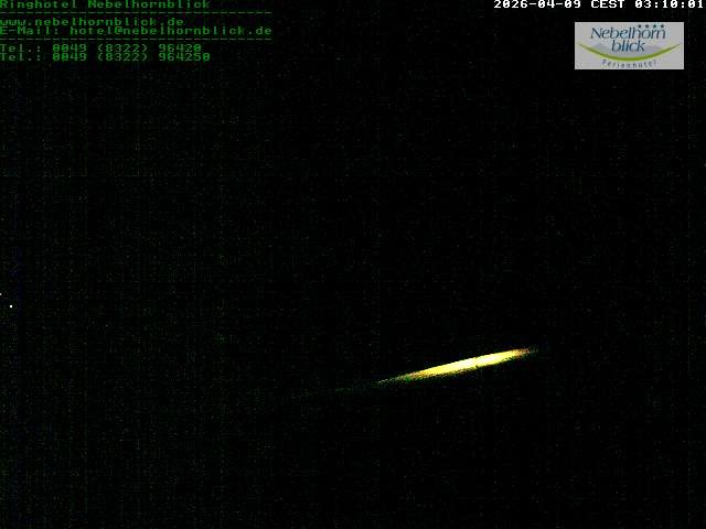 Archived image Webcam Hotel Nebelhornblick