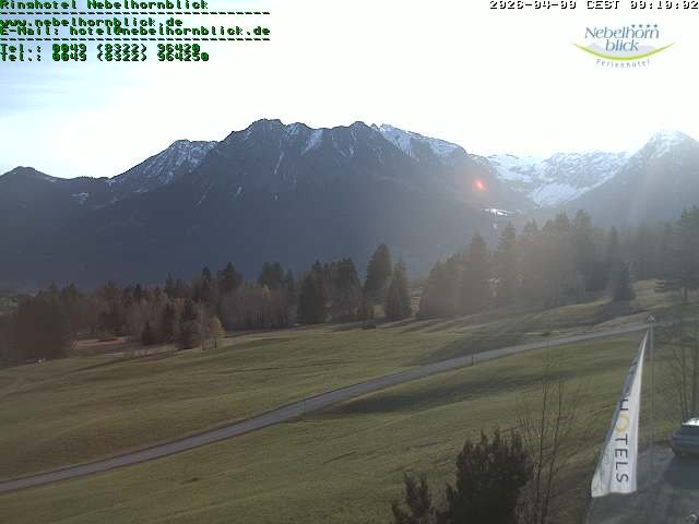 Archived image Webcam Hotel Nebelhornblick