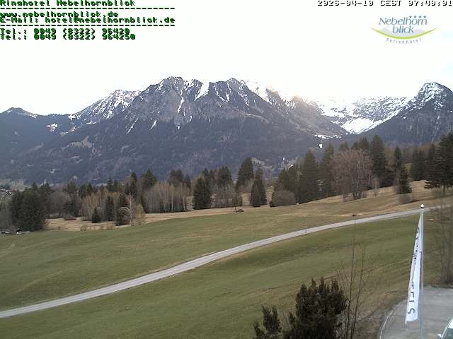Archiv Foto Webcam Nebelhornblick