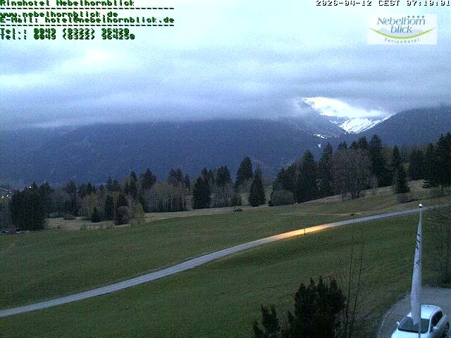 Archiv Foto Webcam Nebelhornblick