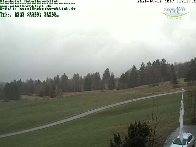 Archived image Webcam Hotel Nebelhornblick