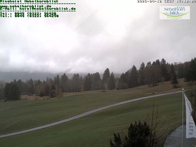 Archived image Webcam Hotel Nebelhornblick