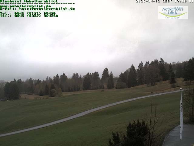 Archived image Webcam Hotel Nebelhornblick