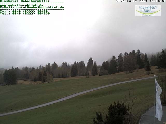 Archived image Webcam Hotel Nebelhornblick
