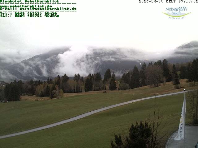 Archiv Foto Webcam Nebelhornblick