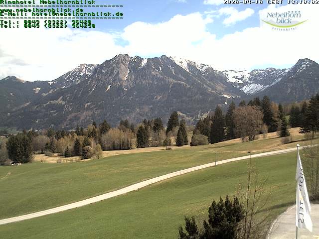 Archiv Foto Webcam Nebelhornblick