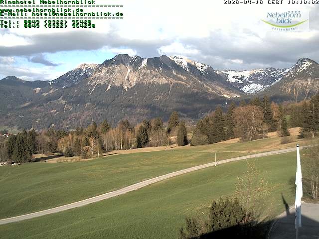 Archiv Foto Webcam Nebelhornblick