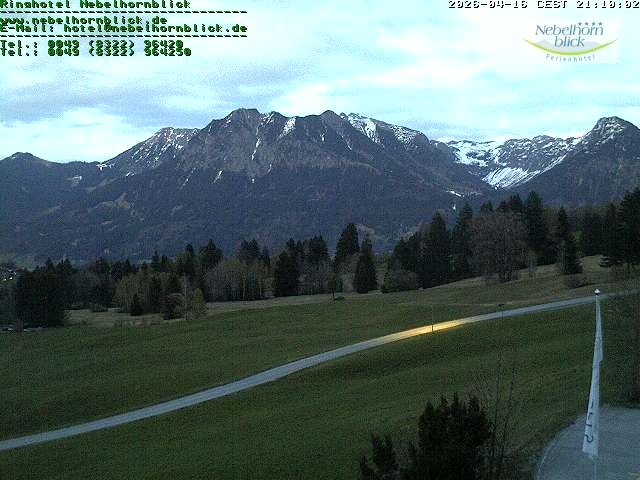 Archiv Foto Webcam Nebelhornblick