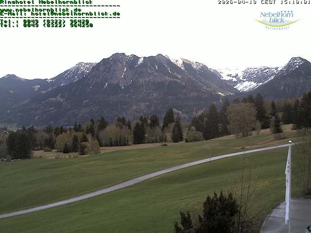Archiv Foto Webcam Nebelhornblick