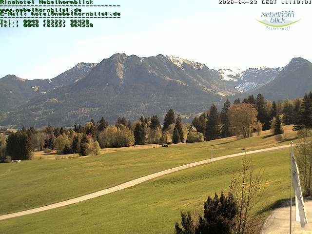Archiv Foto Webcam Nebelhornblick