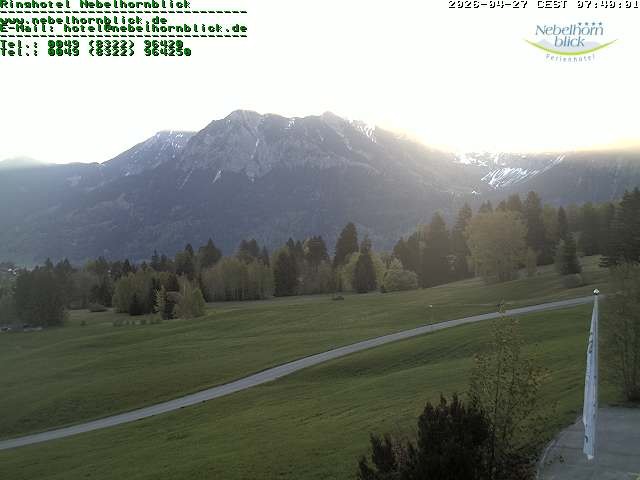Archiv Foto Webcam Nebelhornblick