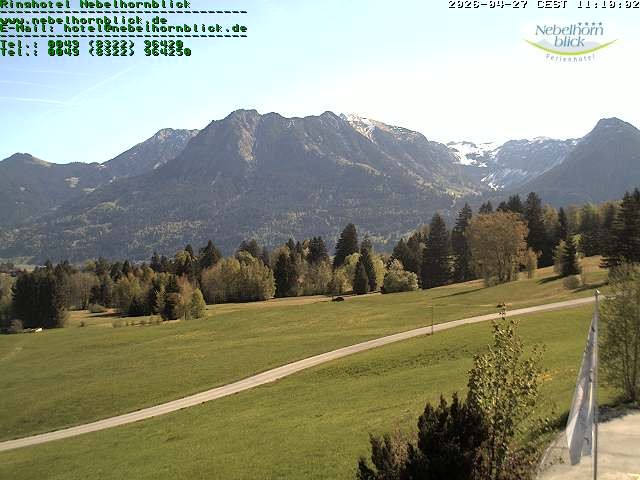 Archiv Foto Webcam Nebelhornblick