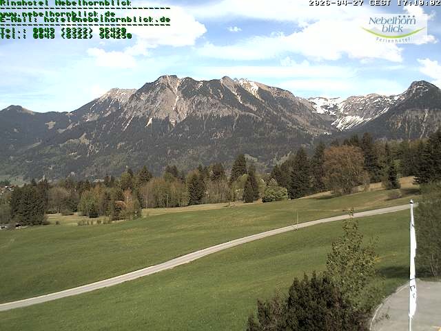 Archiv Foto Webcam Nebelhornblick