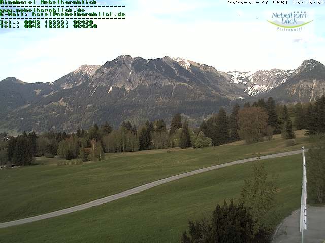 Archiv Foto Webcam Nebelhornblick