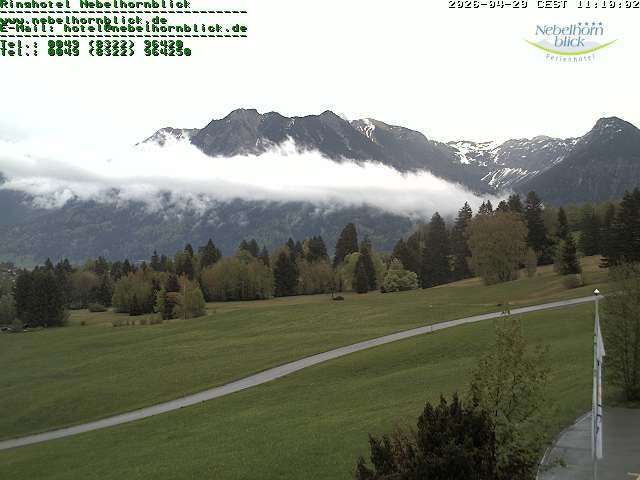 Archiv Foto Webcam Nebelhornblick