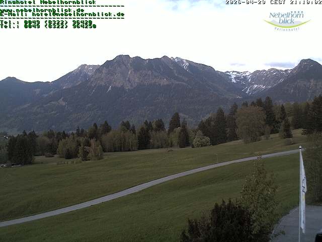 Archiv Foto Webcam Nebelhornblick