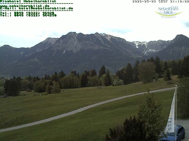 Archived image Webcam Hotel Nebelhornblick